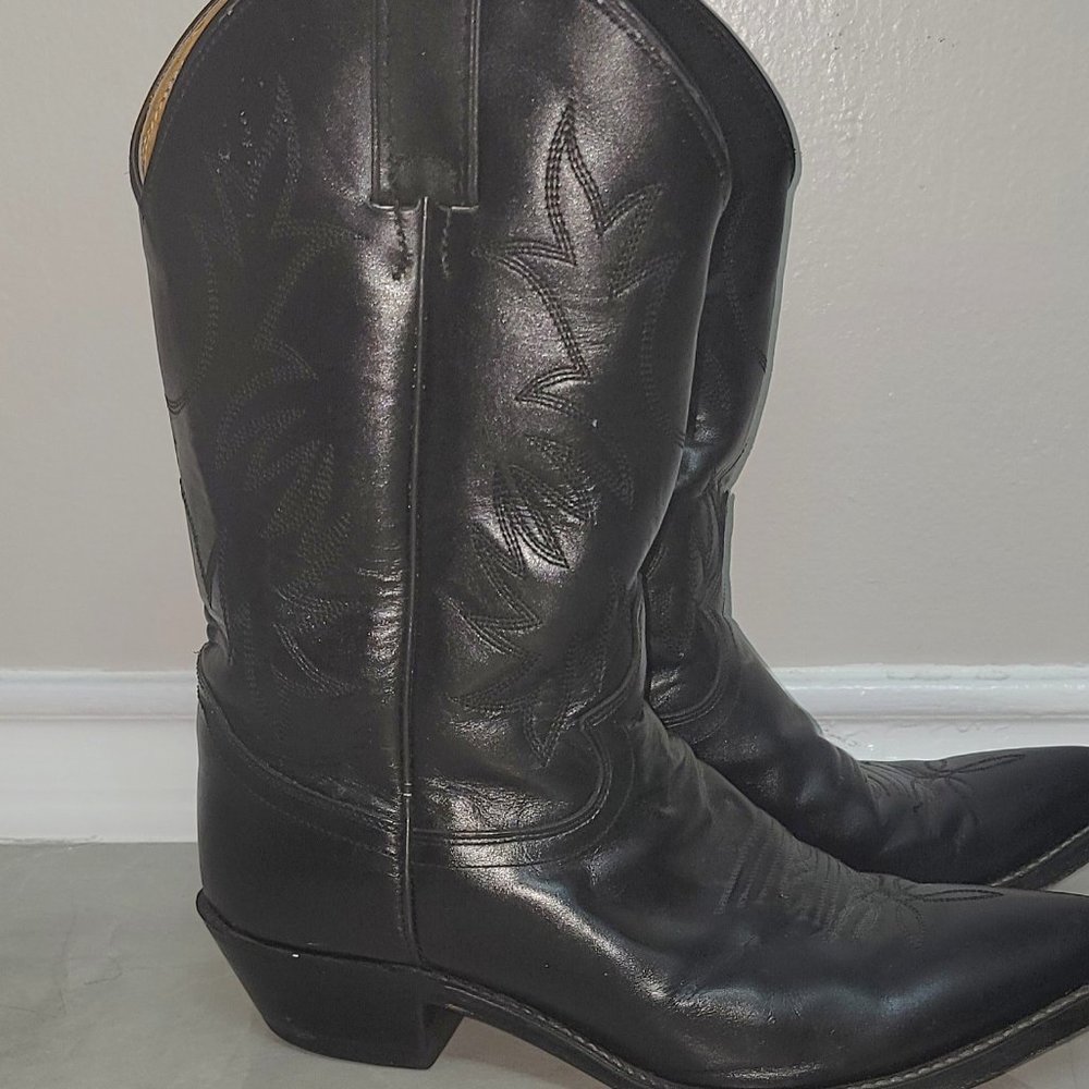 BLack Justin Boots 8.5B MENS - Picture 2 of 9